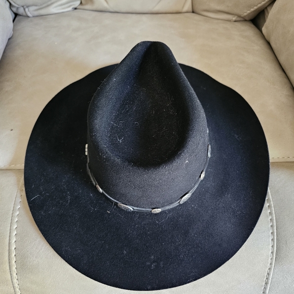 Bailey Black Wool Made In USA Cowboy Festival‎ Western Hat Size 6 7/8
